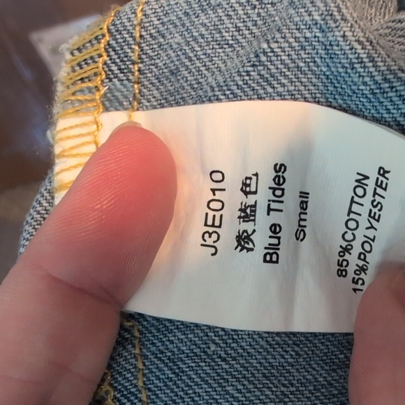 Women's Jean Denim Overall Baggy Jumpsuit Onesie with Pockets - Picture 9 of 9